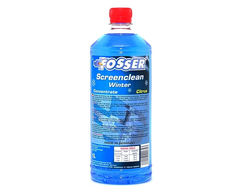 Жидкость стеклоомывающая концентрат Fosser Screenclean Winter Concentrate (1л)